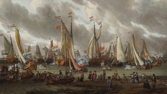 Abraham Storck  Spiegelgevecht _0